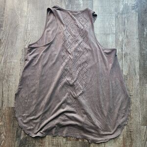 Cato Faux Suede Laser Cut Vest